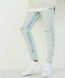 MONKEY TIME | ＜monkey time＞ DSTRSD BLEACH DENIM SKINNY/デニムパンツ(デニムパンツ)