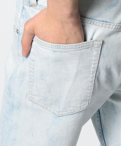 MONKEY TIME（モンキータイム）の「＜monkey time＞ DSTRSD BLEACH DENIM SKINNY/デニムパンツ（デニムパンツ・メンズ・ホワイト・LARGE/MEDIUM/X-LARGE/SMALL）」の7枚目の写真
