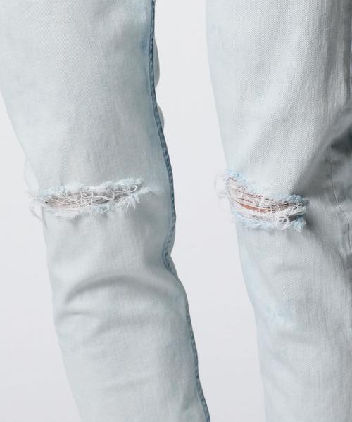MONKEY TIME（モンキータイム）の「＜monkey time＞ DSTRSD BLEACH DENIM SKINNY/デニムパンツ（デニムパンツ・メンズ・ホワイト・LARGE/MEDIUM/X-LARGE/SMALL）」の3枚目の写真