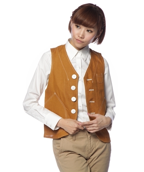 BEAMS BOY 「BEAMS BOY」 ベスト ONE SIZE ベージュ レディース