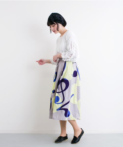 merlot plus(メルロープリュス)の「ドット刺繍スリーブシフォンブラウス5960(シャツ/ブラウス・レディース・ブラック/オフホワイト/ネイビー/ラベンダー・FREE)」の13枚目の写真