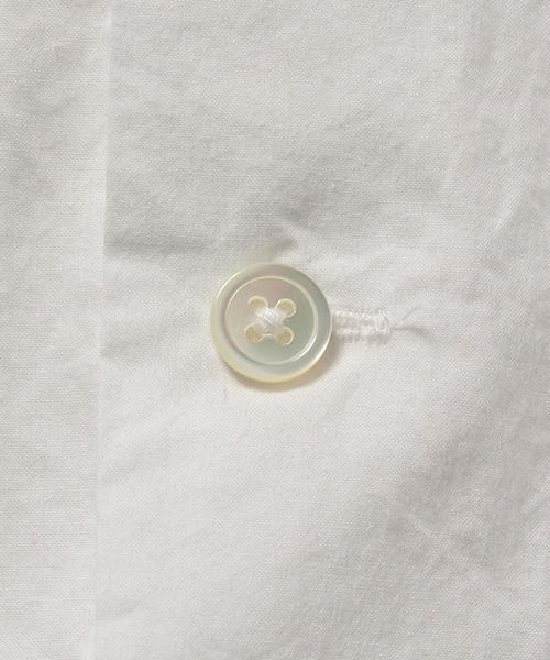 BEAMS PLUS（ビームスプラス）の「BEAMS PLUS / ピマコットン オープンカラー半袖シャツ（シャツ/ブラウス・メンズ・ホワイト・MEDIUM/SMALL/LARGE/X-LARGE）」の6枚目の写真