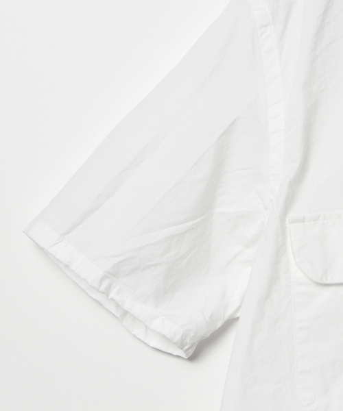 BEAMS PLUS（ビームスプラス）の「BEAMS PLUS / ピマコットン オープンカラー半袖シャツ（シャツ/ブラウス・メンズ・ホワイト・MEDIUM/SMALL/LARGE/X-LARGE）」の12枚目の写真