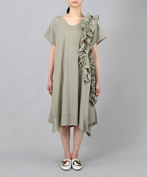 tsumori chisato 2010SS ピースダイポケットワンピース 白 TSUMORI CHISATO(ツモリチサト)の「クリアスムース