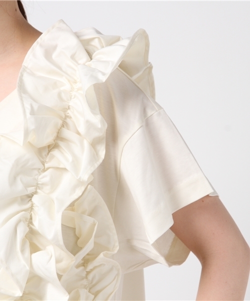 TSUMORI CHISATO（ツモリチサト）の「クリアスムース（ワンピース・レディース・ネイビー/カーキ/オフホワイト・02）」の8枚目の写真