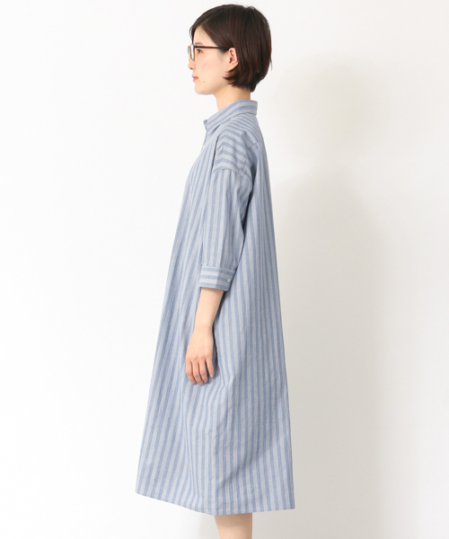 かぐれ（カグレ）の「かぐれ ビッグシャツワンピース（シャツワンピース・レディース・その他1/その他2/ベージュ/ネイビー・FREE）」の15枚目の写真