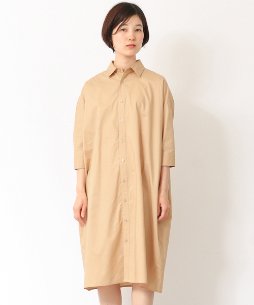 かぐれ（カグレ）の「かぐれ ビッグシャツワンピース（シャツワンピース・レディース・その他1/その他2/ベージュ/ネイビー・FREE）」の19枚目の写真