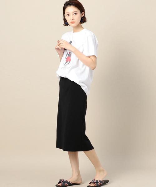 BEAUTY&YOUTH UNITED ARROWS（ビューティーアンドユースユナイテッドアローズ）の「BY リブタイトスカート ◆（スカート・レディース・ブラック/ライトグレー・FREE）」の6枚目の写真