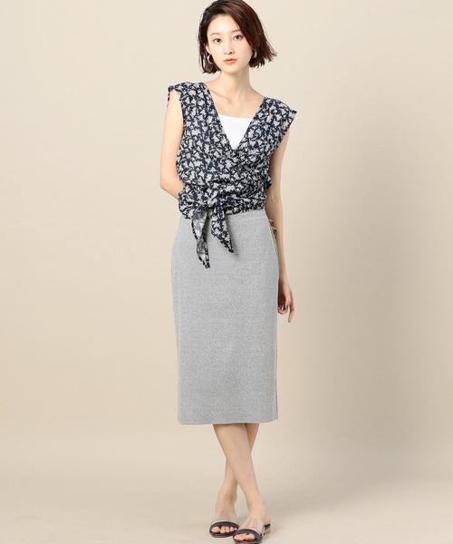 BEAUTY&YOUTH UNITED ARROWS（ビューティーアンドユースユナイテッドアローズ）の「BY リブタイトスカート ◆（スカート・レディース・ブラック/ライトグレー・FREE）」の7枚目の写真