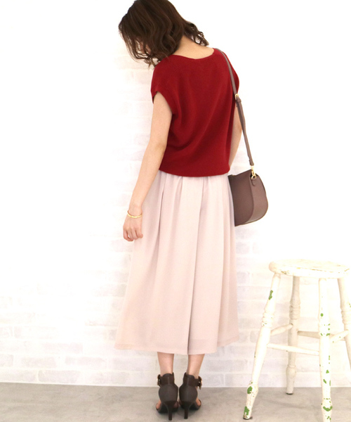 N.（N. Natural Beauty Basic）（エヌエヌナチュラルビューティーベーシック）の「ジョーゼットガウチョパンツ（その他パンツ・レディース・ベージュ系その他/ベージュ/ネイビー/カーキ・MEDIUM）」の15枚目の写真