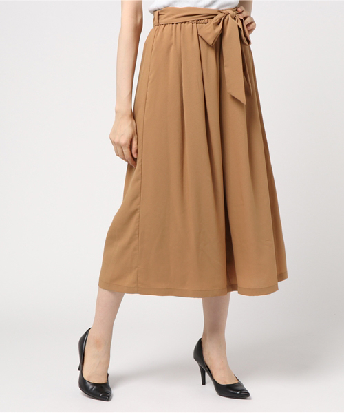 N.（N. Natural Beauty Basic）（エヌエヌナチュラルビューティーベーシック）の「ジョーゼットガウチョパンツ（その他パンツ・レディース・ベージュ系その他/ベージュ/ネイビー/カーキ・MEDIUM）」の3枚目の写真