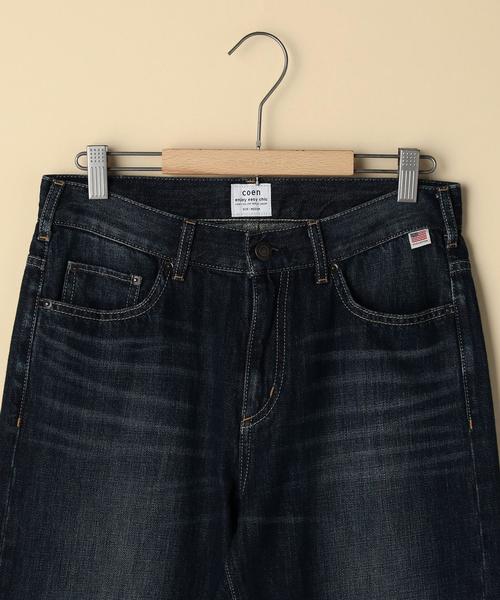 coen(コーエン)の「USAコットンカットオフデニムパンツ(デニムパンツ・レディース・コバルトブルー/ネイビー・SMALL/LARGE/MEDIUM)」の10枚目の写真