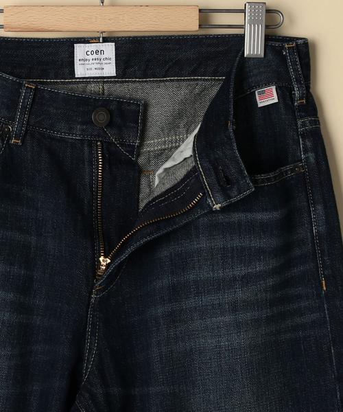 coen(コーエン)の「USAコットンカットオフデニムパンツ(デニムパンツ・レディース・コバルトブルー/ネイビー・SMALL/LARGE/MEDIUM)」の13枚目の写真
