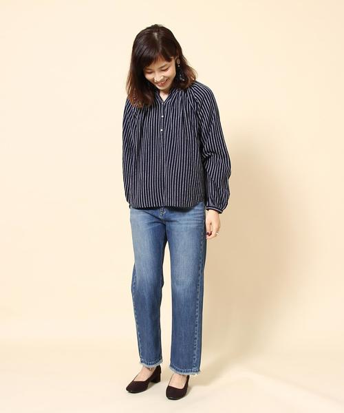 coen(コーエン)の「USAコットンカットオフデニムパンツ(デニムパンツ・レディース・コバルトブルー/ネイビー・SMALL/LARGE/MEDIUM)」の20枚目の写真