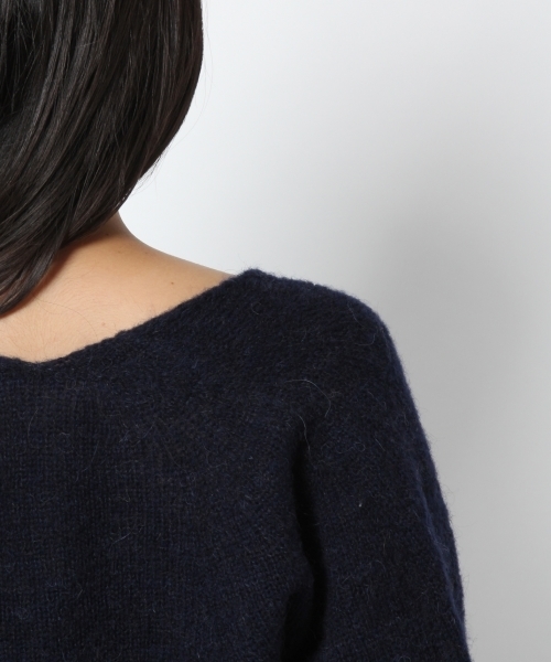 laboratory work（ラボラトリーワーク）の「【佐藤繊維】ミックスブラッシュVネックPO【JAPAN MADE】（ニット/セーター・レディース・チャコールグレー/ベージュ/ネイビー・MEDIUM）」の10枚目の写真