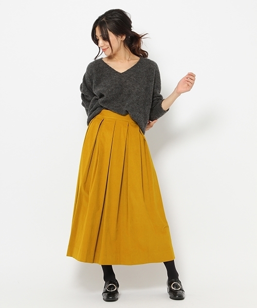 laboratory work（ラボラトリーワーク）の「【佐藤繊維】ミックスブラッシュVネックPO【JAPAN MADE】（ニット/セーター・レディース・チャコールグレー/ベージュ/ネイビー・MEDIUM）」の21枚目の写真