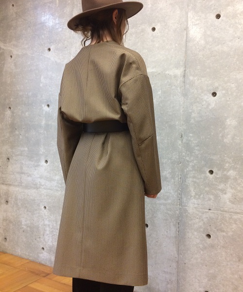 Liesse（リエス）の「千鳥格子ツイードチェック柄コート（その他