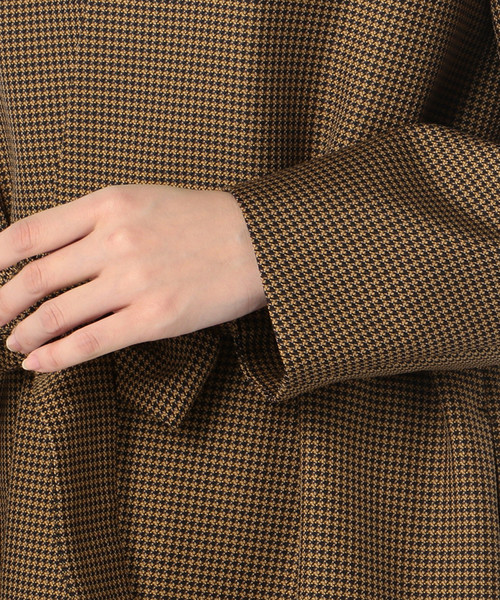 Liesse（リエス）の「千鳥格子ツイードチェック柄コート（その他