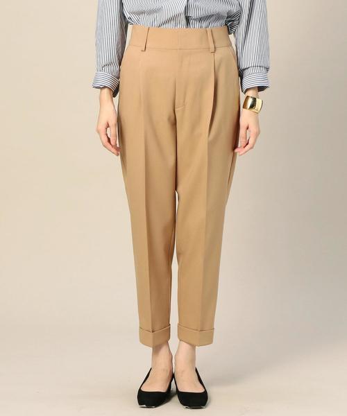 BEAUTY&YOUTH UNITED ARROWS（ビューティーアンドユースユナイテッドアローズ）の「BY ハイウエスト ペグトップパンツ ◆（その他パンツ・レディース・ブラック/ベージュ/レッド/ダークグリーン・MEDIUM/SMALL）」の16枚目の写真