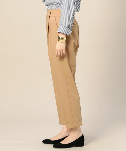 BEAUTY&YOUTH UNITED ARROWS（ビューティーアンドユースユナイテッドアローズ）の「BY ハイウエスト ペグトップパンツ ◆（その他パンツ・レディース・ブラック/ベージュ/レッド/ダークグリーン・MEDIUM/SMALL）」の17枚目の写真