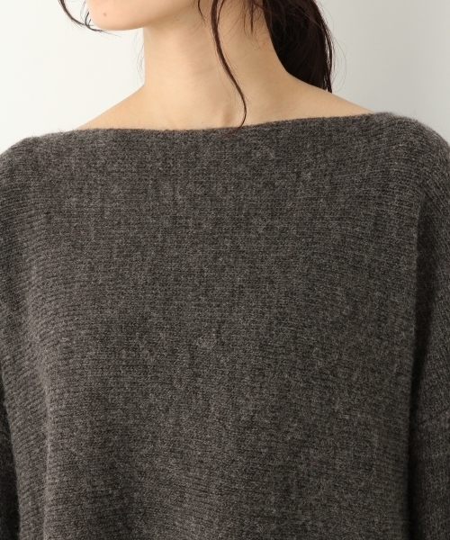 A part by(アパートバイ)の「5GWAルーズボートネックニットPO 774179 (ニット/セーター・レディース・チャコールグレー/パープル/オフホワイト/ブルー・FREE)」の18枚目の写真