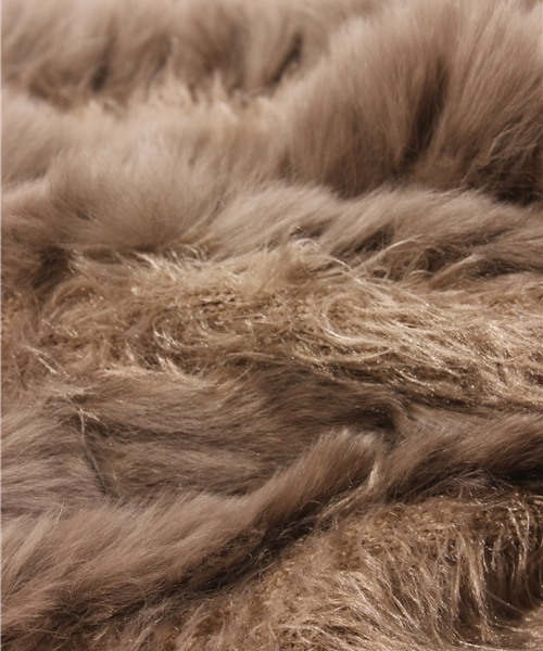 NANO universe（ナノユニバース）の「リアルファーネックウォーマー（ネックウォーマー/スヌード・メンズ・グレー/ブラウン・FREE）」の5枚目の写真