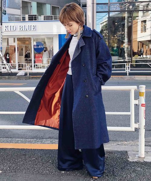 Ameri（アメリ）の「TWEED TRENCH COAT（トレンチコート）」 - WEAR