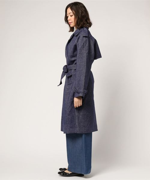 Ameri（アメリ）の「TWEED TRENCH COAT（トレンチコート）」 - WEAR