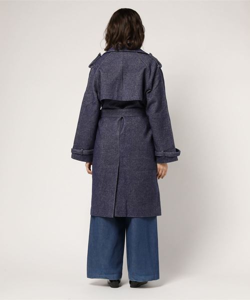 Ameri（アメリ）の「TWEED TRENCH COAT（トレンチコート）」 - WEAR