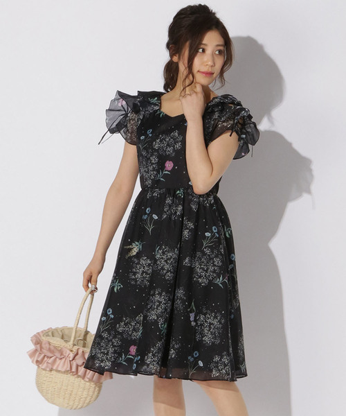 極美品✨フォクシー Viola Dress ヴィオラ フレアワンピース 42 極美品✨フォクシー Viola Dress ヴィオラ フレアワンピース 42