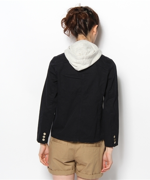 earth music&ecology(アースミュージックアンドエコロジー)の「2Way Tailor/LJK(テーラードジャケット・レディース・ネイビー・SMALL/MEDIUM)」の4枚目の写真