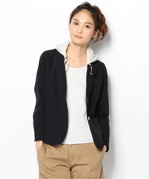 earth music&ecology(アースミュージックアンドエコロジー)の「2Way Tailor/LJK(テーラードジャケット・レディース・ネイビー・SMALL/MEDIUM)」の5枚目の写真