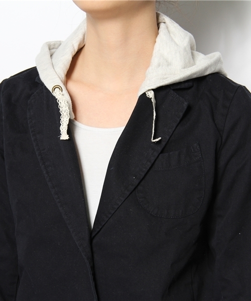 earth music&ecology(アースミュージックアンドエコロジー)の「2Way Tailor/LJK(テーラードジャケット・レディース・ネイビー・SMALL/MEDIUM)」の6枚目の写真