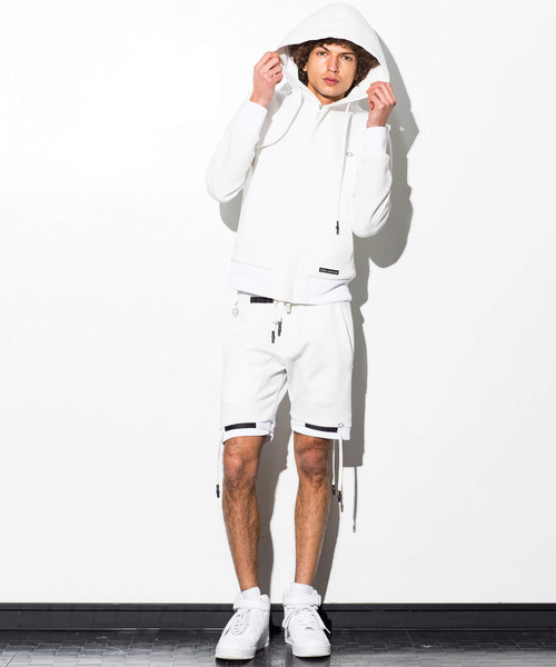 CDM BY CARPEDIEM（シーディーエムバイカルペディエム）の「CDM BY CARPEDIEM(シーディーエム バイ カルペディエム)テックフィールドジャケット/パーカー（パーカー・メンズ・ホワイト/ブラック・SMALL/MEDIUM/LARGE）」の3枚目の写真