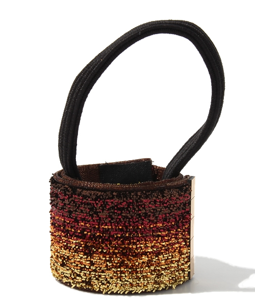 AZUL by moussy（アズールバイマウジー）の「グラデーションラップヘアゴム（ヘアゴム・レディース・グレー系その他/ブラウン系その他/ブルー系その他・FREE）」の2枚目の写真