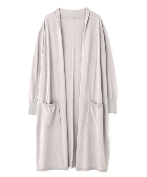 N.（N. Natural Beauty Basic）（エヌエヌナチュラルビューティーベーシック）の「◆トッパーニットカーディガン（カーディガン/ボレロ・レディース・ホワイト/ネイビー/グレー・MEDIUM）」の17枚目の写真