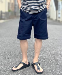日本製 68&BROTHERS W32 ダブルニー バギーデニムショートパンツ 68&brothers - 美品 USA製 indigo インディゴ デニム ダブルニー