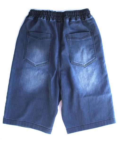 セール】ハーフパンツ カットデニム スウェットデニム サルエル