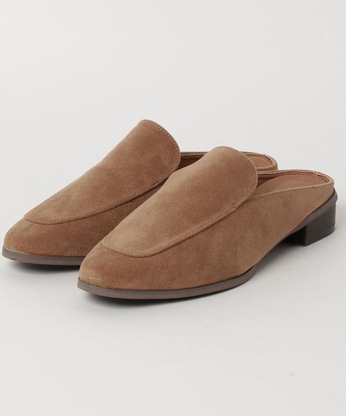 SEVENDAYS=SUNDAY(セブンデイズサンデイ)の「EBLOUNA スクエアトゥミュール(パンプス・レディース・ベージュ/ブラック/オレンジ・L/M)」の2枚目の写真