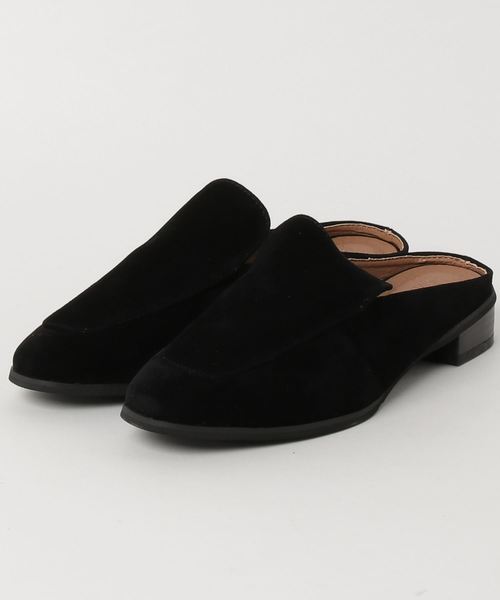 SEVENDAYS=SUNDAY(セブンデイズサンデイ)の「EBLOUNA スクエアトゥミュール(パンプス・レディース・ベージュ/ブラック/オレンジ・L/M)」の1枚目の写真