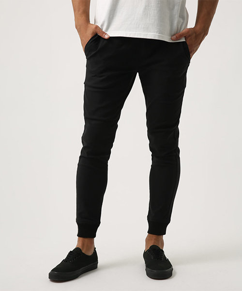 AZUL by moussy（アズールバイマウジー）の「ストレッチ裏起毛裾リブパンツ（その他パンツ・メンズ・ブラック/杢グレー/ボルドー・X-LARGE/SMALL/X-SMALL/MEDIUM/LARGE）」の2枚目の写真