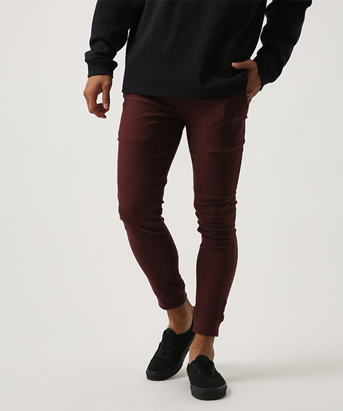 AZUL by moussy（アズールバイマウジー）の「ストレッチ裏起毛裾リブパンツ（その他パンツ・メンズ・ブラック/杢グレー/ボルドー・X-LARGE/SMALL/X-SMALL/MEDIUM/LARGE）」の15枚目の写真