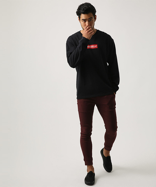 AZUL by moussy（アズールバイマウジー）の「ストレッチ裏起毛裾リブパンツ（その他パンツ・メンズ・ブラック/杢グレー/ボルドー・X-LARGE/SMALL/X-SMALL/MEDIUM/LARGE）」の16枚目の写真