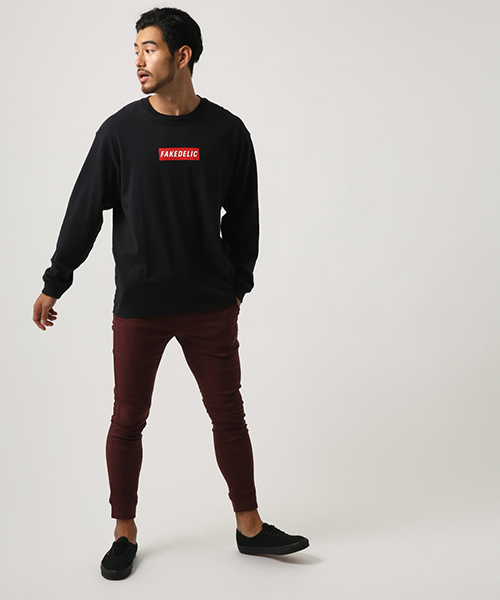 AZUL by moussy（アズールバイマウジー）の「ストレッチ裏起毛裾リブパンツ（その他パンツ・メンズ・ブラック/杢グレー/ボルドー・X-LARGE/SMALL/X-SMALL/MEDIUM/LARGE）」の9枚目の写真