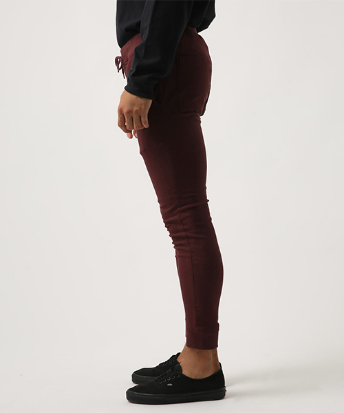 AZUL by moussy（アズールバイマウジー）の「ストレッチ裏起毛裾リブパンツ（その他パンツ・メンズ・ブラック/杢グレー/ボルドー・X-LARGE/SMALL/X-SMALL/MEDIUM/LARGE）」の10枚目の写真