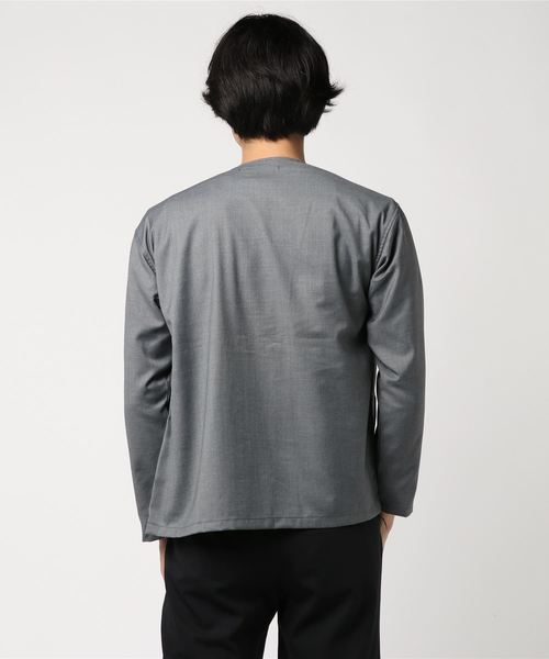 Confirm(コンファーム)の「Confirm / コンファーム ノーカラーZIPジャケット(ノーカラージャケット・メンズ・ブラック/グレー・M/L)」の4枚目の写真