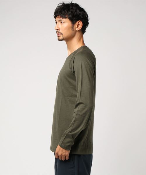 MAJESTIC HOMME(マジェスティックオム)の「MAJESTIC HOMME クルーネック長袖プルオーバー(Tシャツ/カットソー・メンズ・ホワイト/カーキ/ダークブルー・S/M)」の4枚目の写真