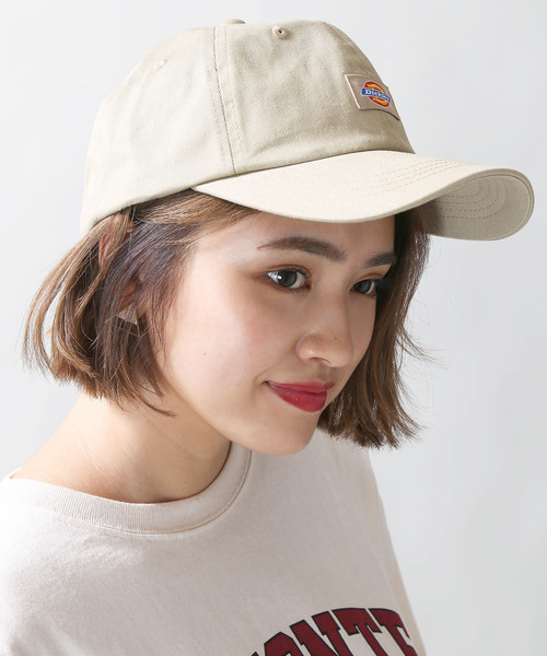 Dickies(ディッキーズ)の「∴WEGO/Dickies別注ワンポイントキャップ(キャップ・レディース・ブラック/ベージュ/その他1・FREE)」の4枚目の写真