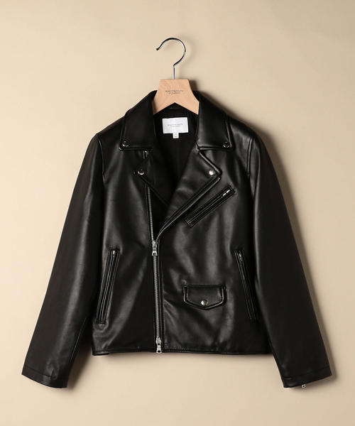 BEAUTY&YOUTH UNITED ARROWS(ビューティーアンドユースユナイテッドアローズ)の「BY シープレザーダブルライダースジャケット(ライダースジャケット・レディース・ブラック・MEDIUM/SMALL)」の2枚目の写真
