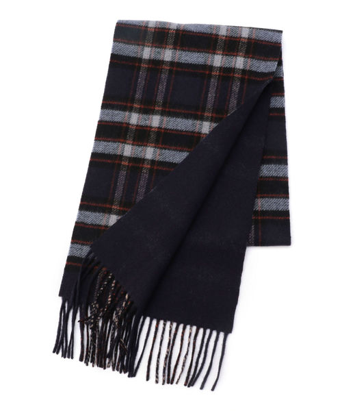 SHIPS（シップス）の「SHIPS Days:カシミヤ リバーシブルマフラー（チェック）（マフラー・メンズ・ブラック/ブラウン/レッド/コバルトブルー/ロイヤルブルー・ONE SIZE）」の11枚目の写真